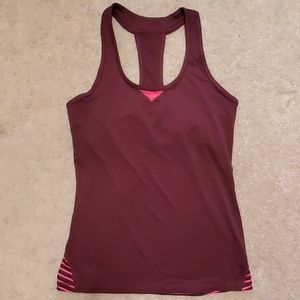Deep purple and pink tank top